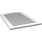 Ekena Millwork Arch Top Surface Mount PVC Gable Vent: Non-Functional, w/ 3-1/2"W x 1"P Standard Frame, 28"W x 40"H GVPAR28X4001SN - alternate 4